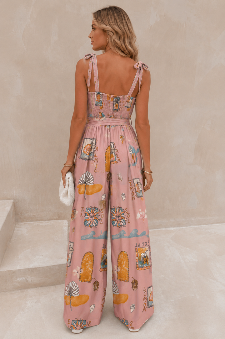 Lestari Vacation Jumpsuit Pink