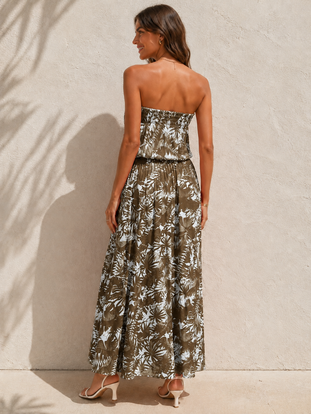 Melisa Palm Dress Olive