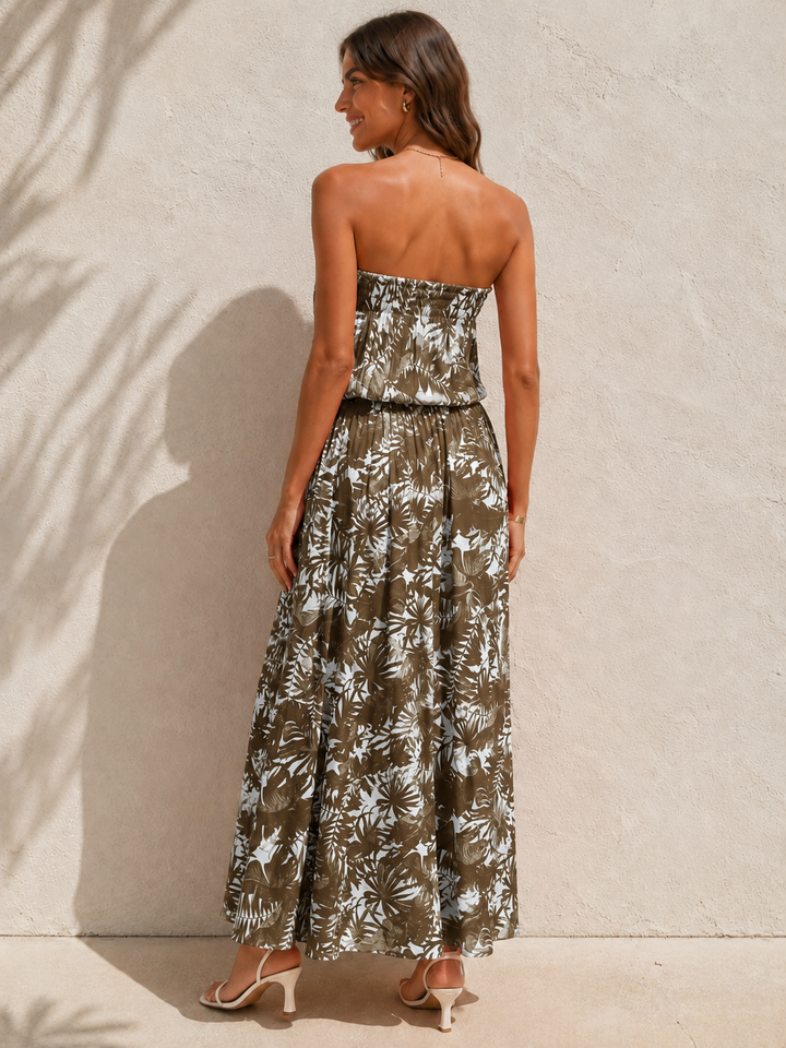 Melisa Palm Dress Olive