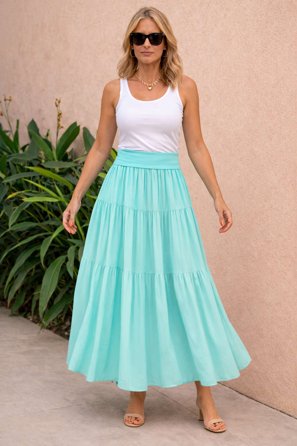 Tamara Tired Skirt/Dress Aqua