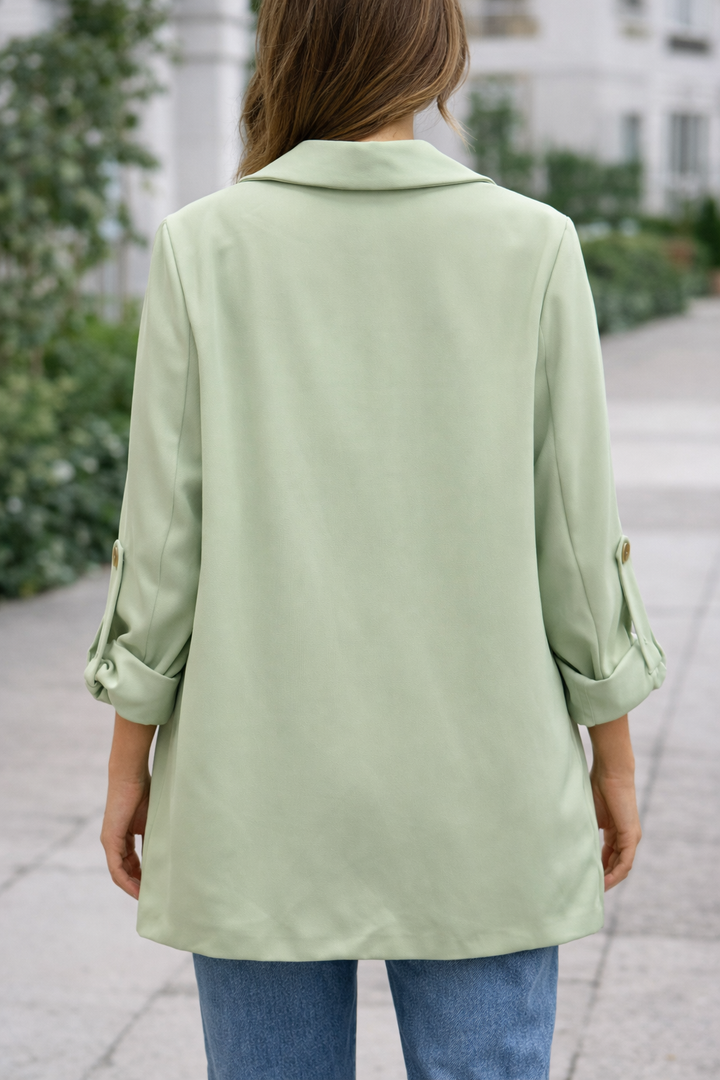 Savina Longline Blazer Pistachio