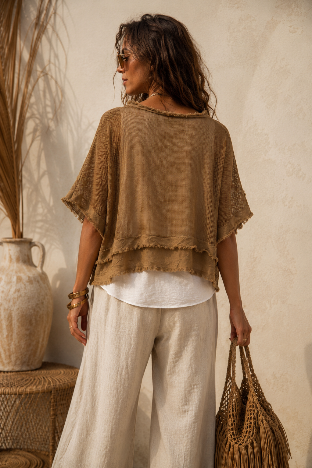 Rosalba 2 Piece Top Set Camel