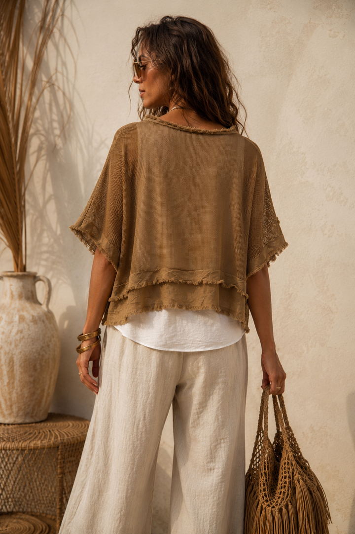 Rosalba 2 Piece Top Set Camel