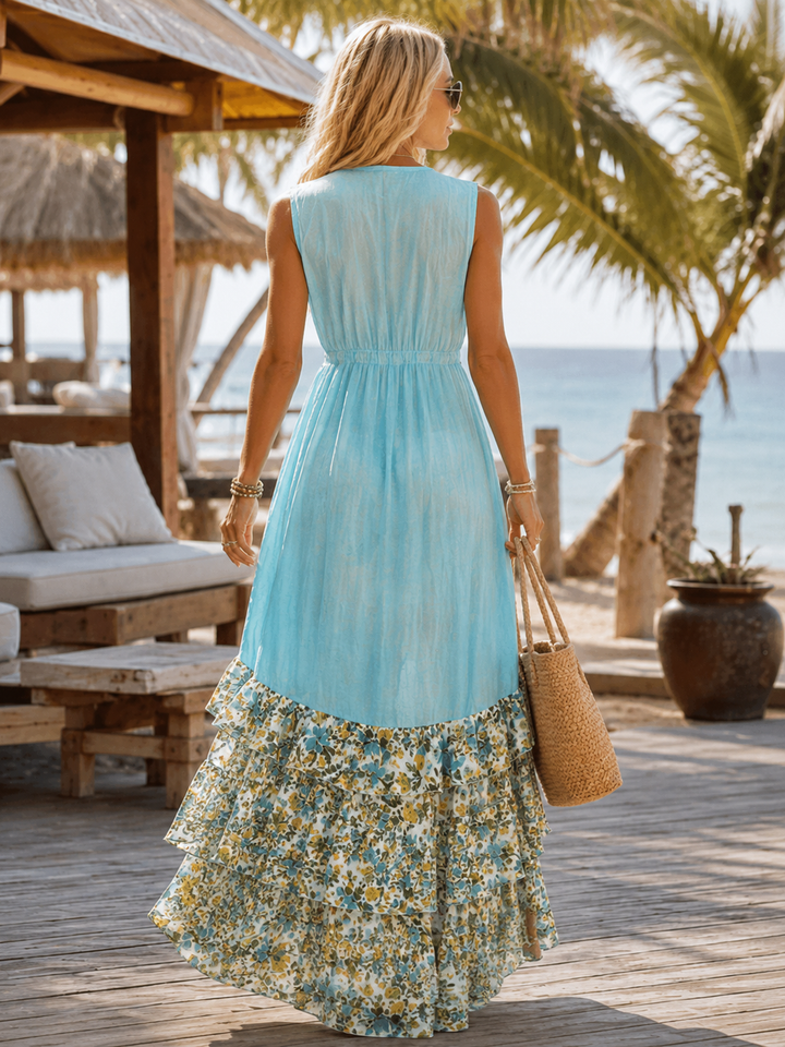 Belita Embroidered Kimono Aqua