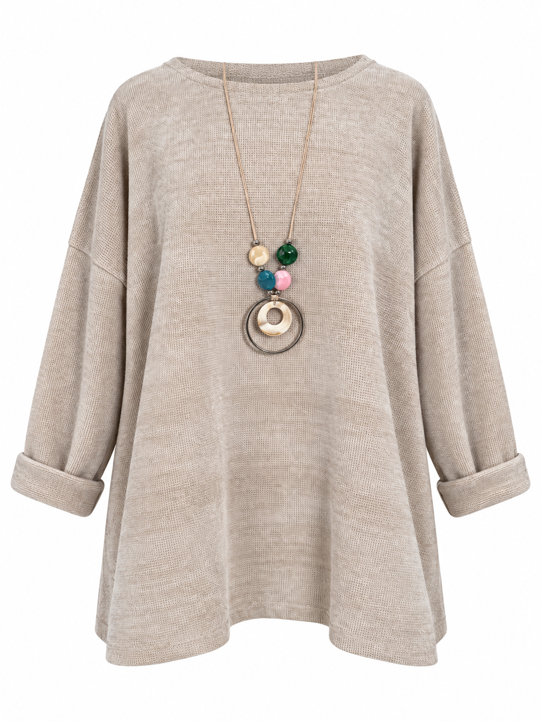 Camila Chenille Top Beige