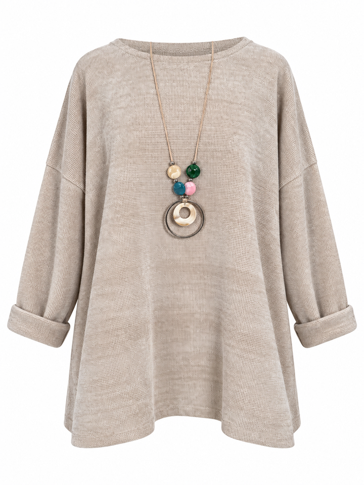 Camila Chenille Top Beige