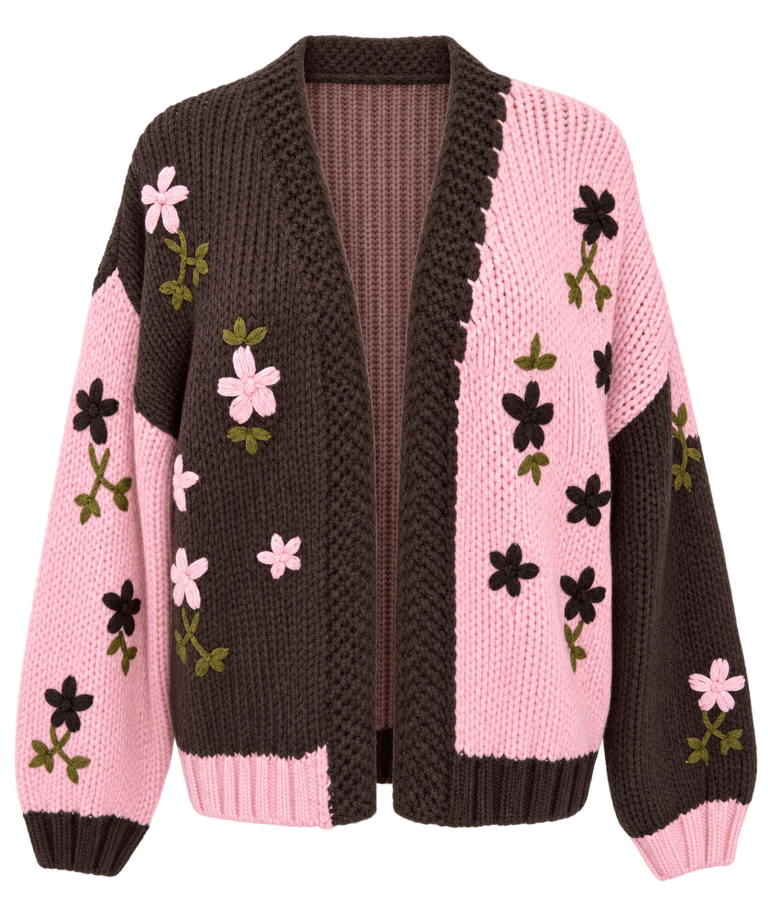Cherry Blossom Chunky Knit Cardigan