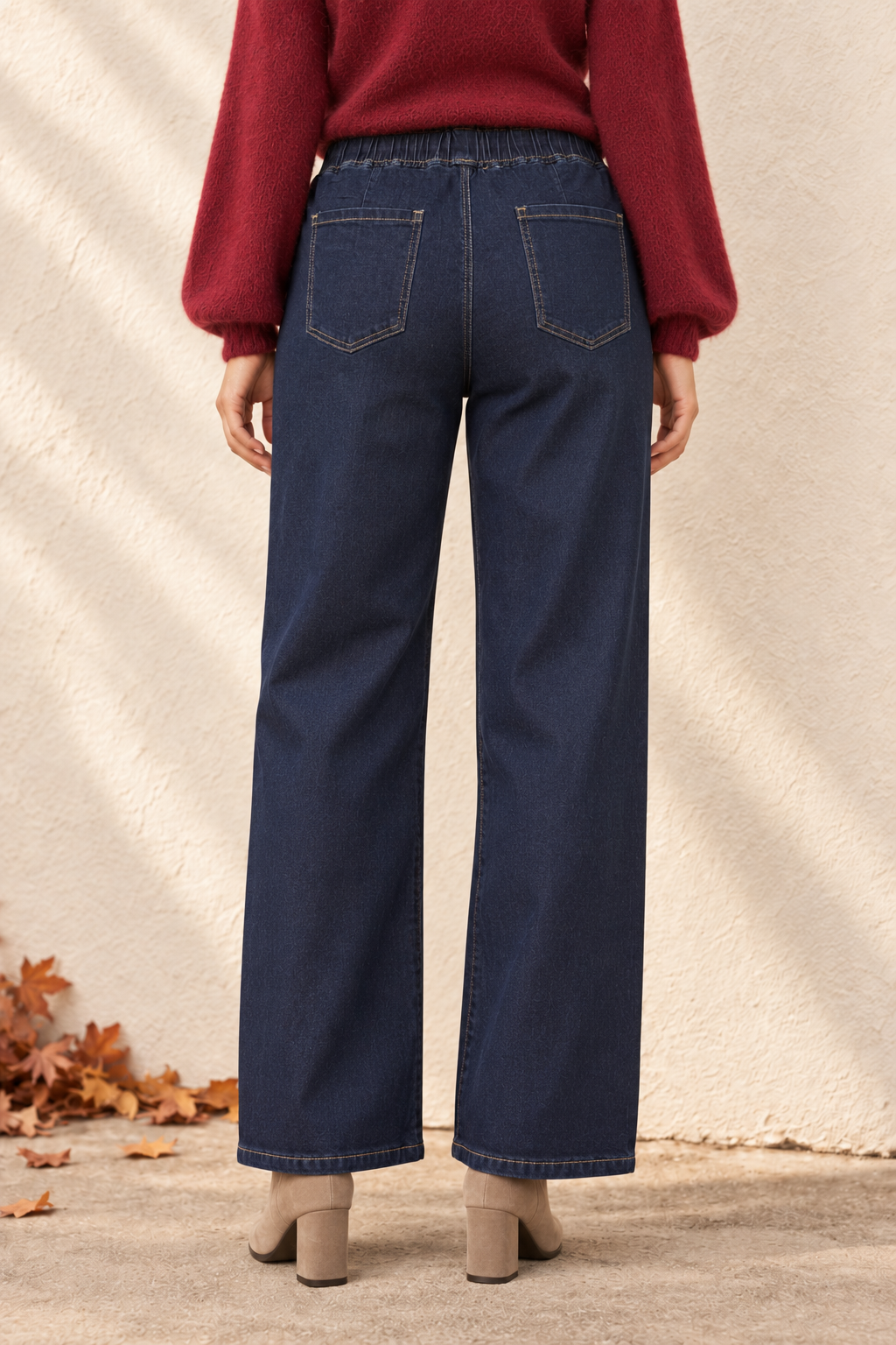 Ivy Drawstring Jeans Indigo