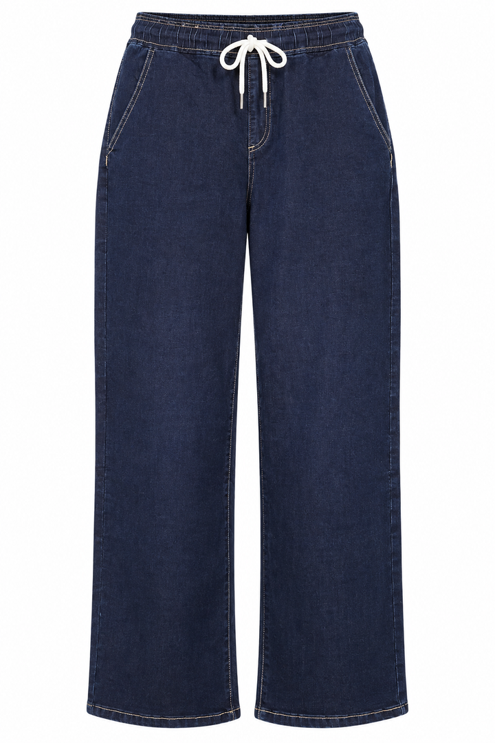 Ivy Drawstring Jeans Indigo