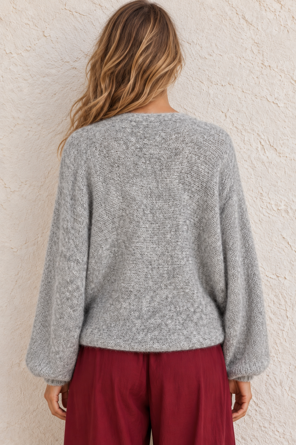Esme Layering Twist Top Grey