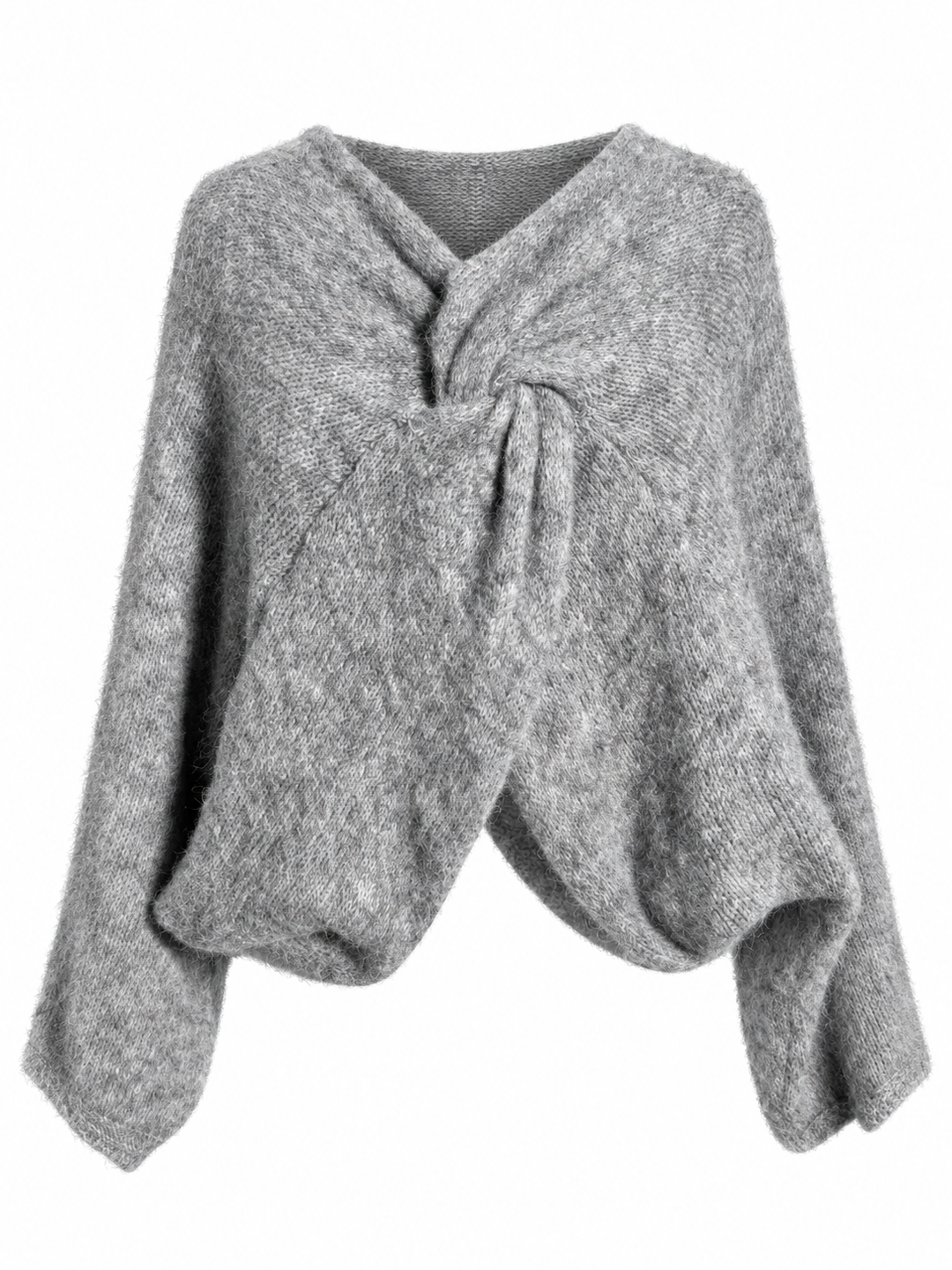 Esme Layering Twist Top Grey