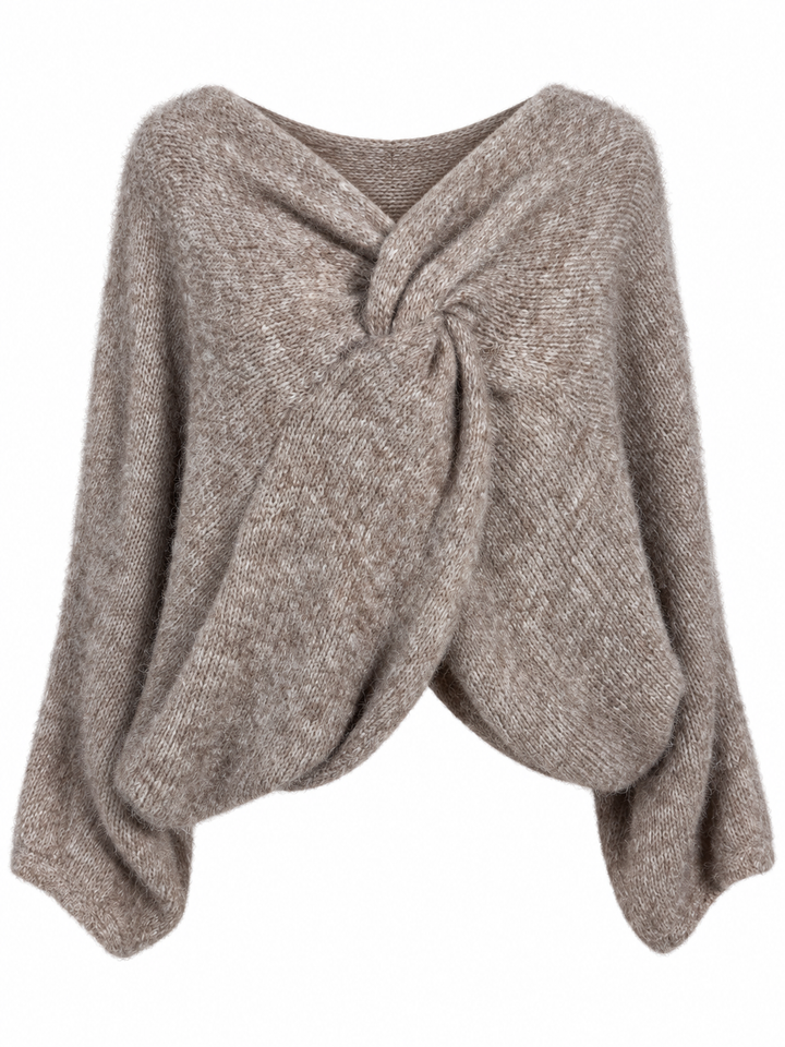 Esme Layering Twist Top Mocha