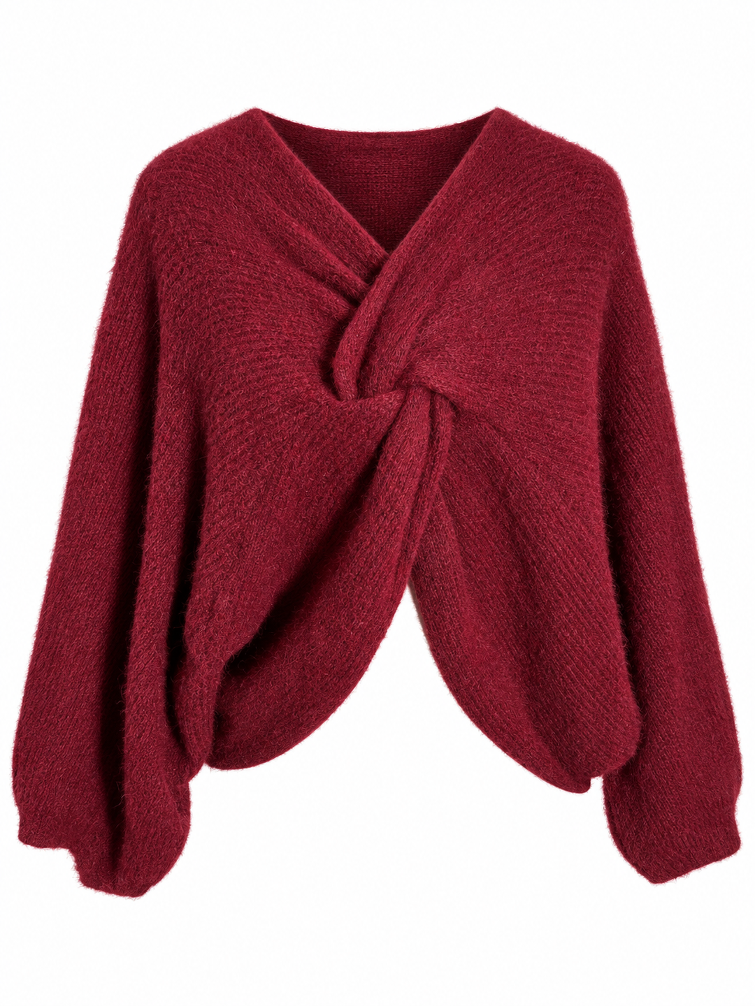 Esme Layering Twist Top Burgundy