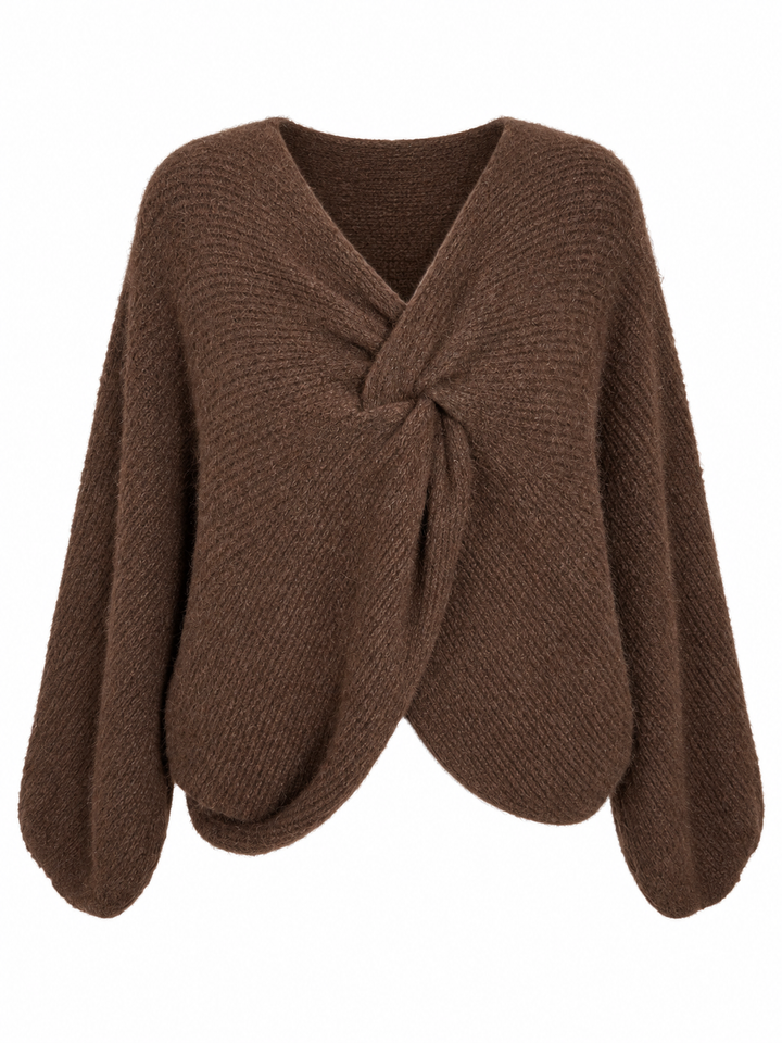 Esme Layering Twist Top Chocolate
