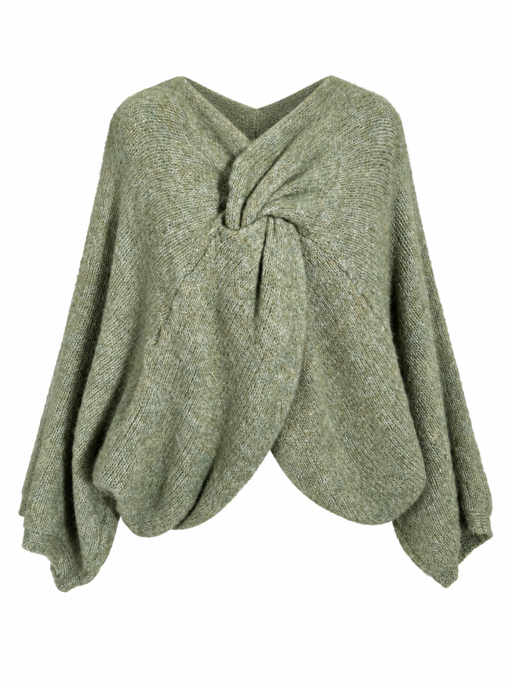 Esme Layering Twist Top Sage