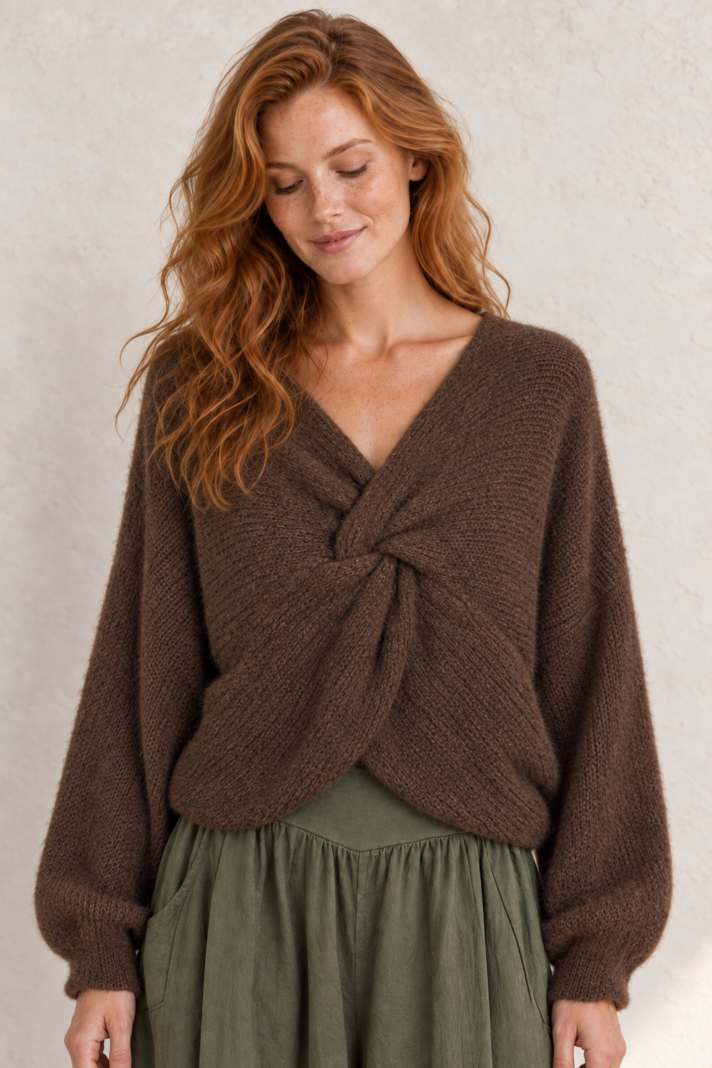 Esme Layering Twist Top Chocolate