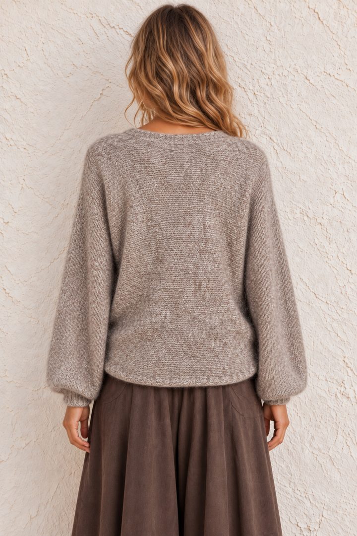 Esme Layering Twist Top Mocha