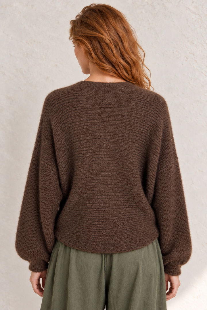 Esme Layering Twist Top Chocolate