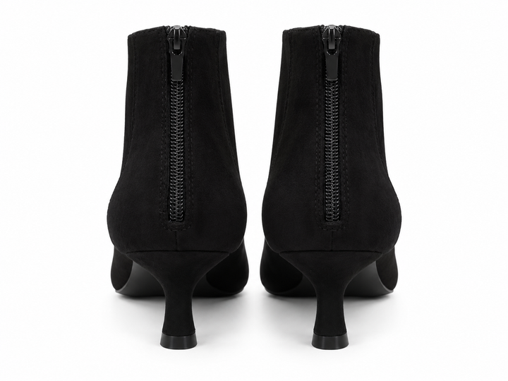 Kyra Faux Suede Ankle Boots Black