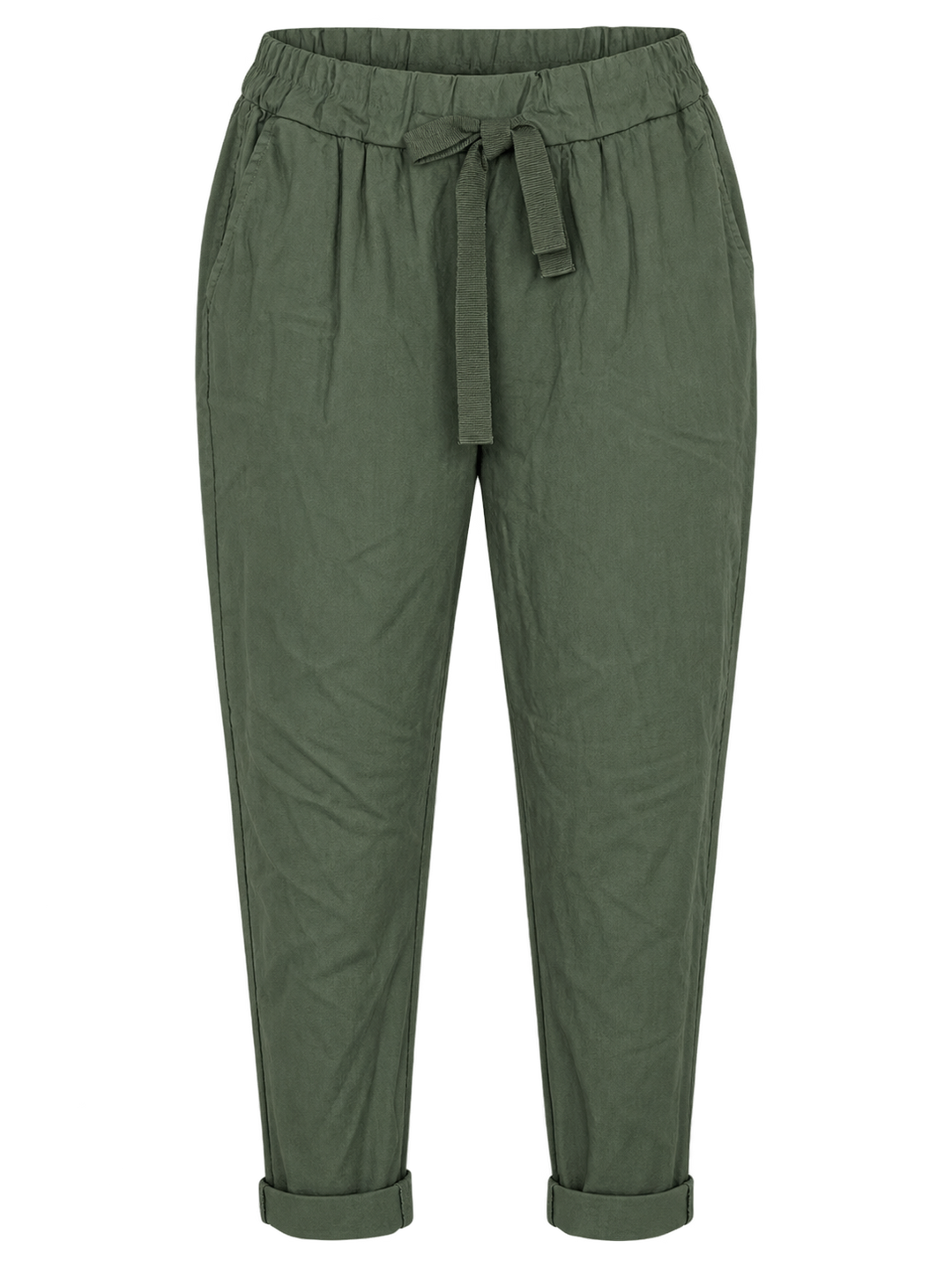 Khaki Plain Magic Pants