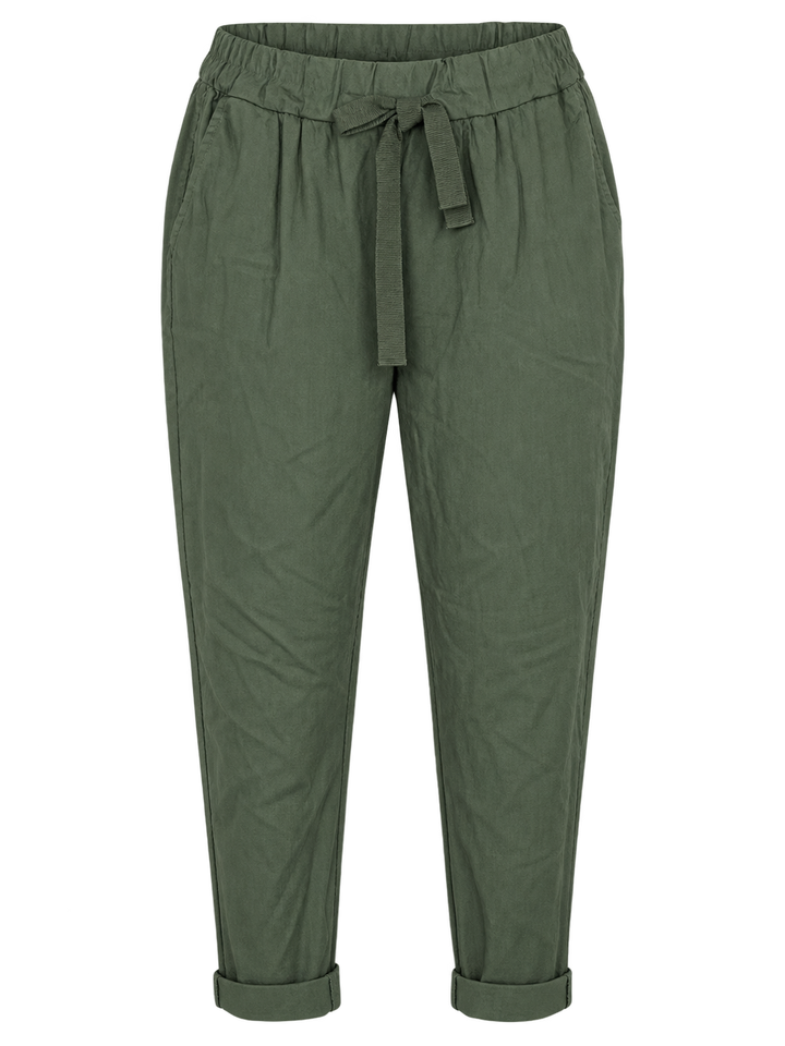 Khaki Plain Magic Pants