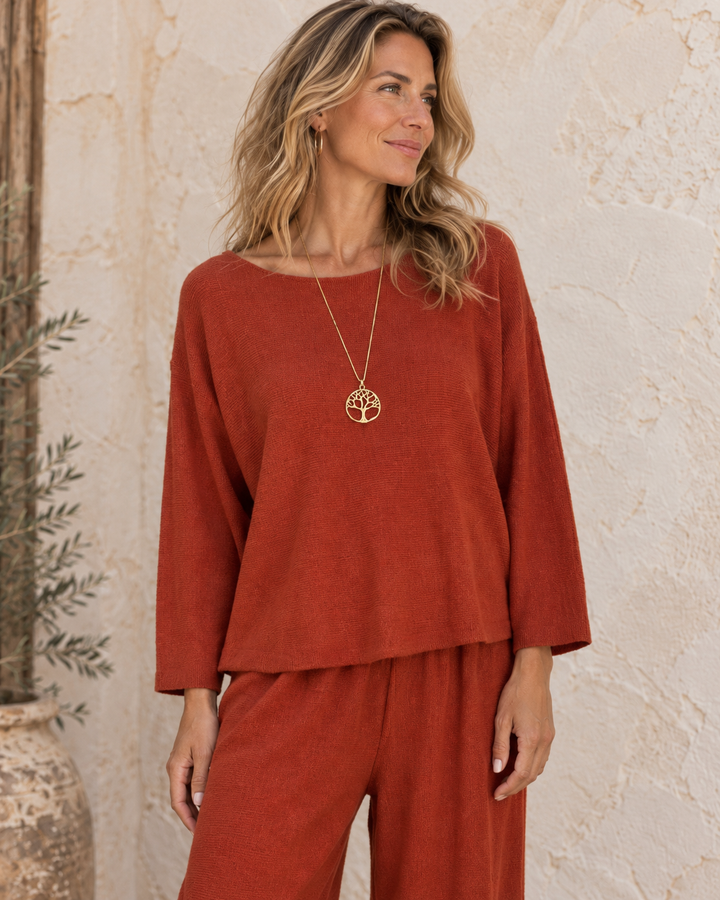 Anabella Lounge Set Terracotta