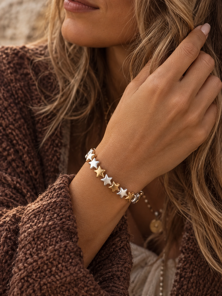 Cirlet Star Two Tone Bracelet