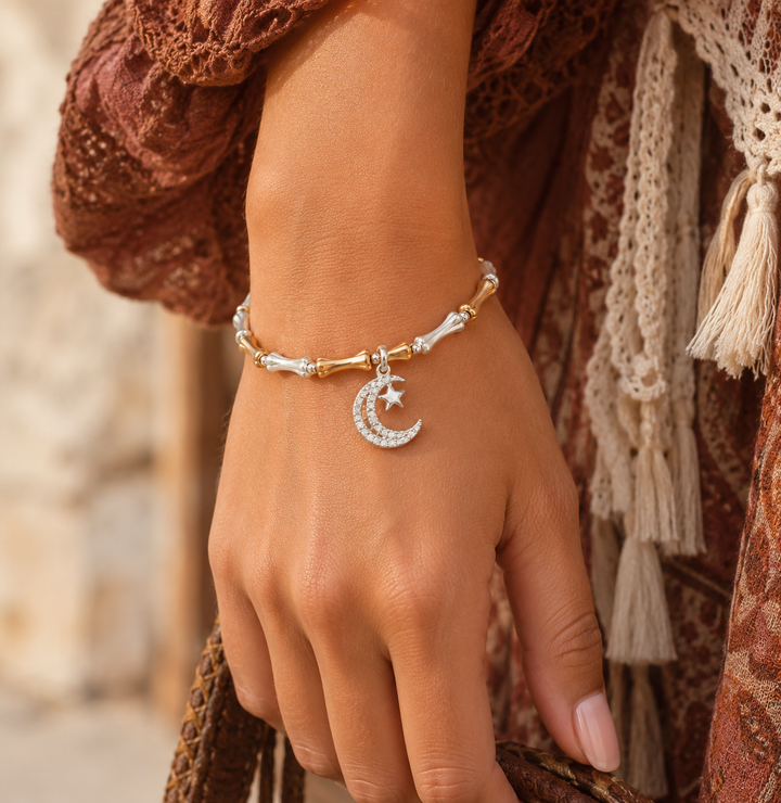 Moon Shine Two Tone Bracelet