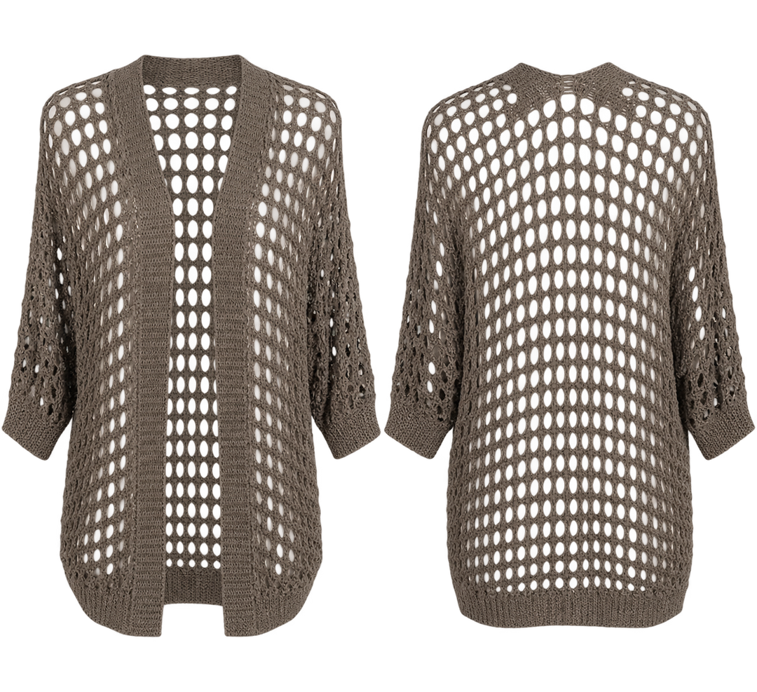 Elena Crochet Cardigan Chocolate