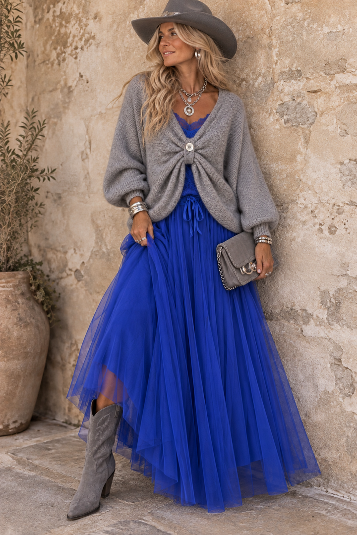 Carrie Tulle Skirt Royal Blue