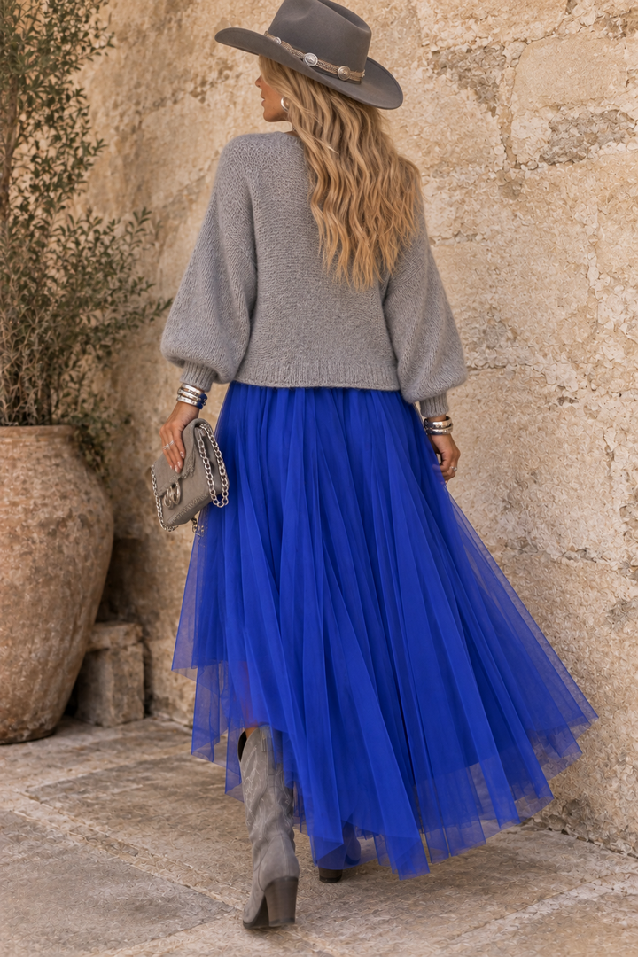 Carrie Tulle Skirt Royal Blue