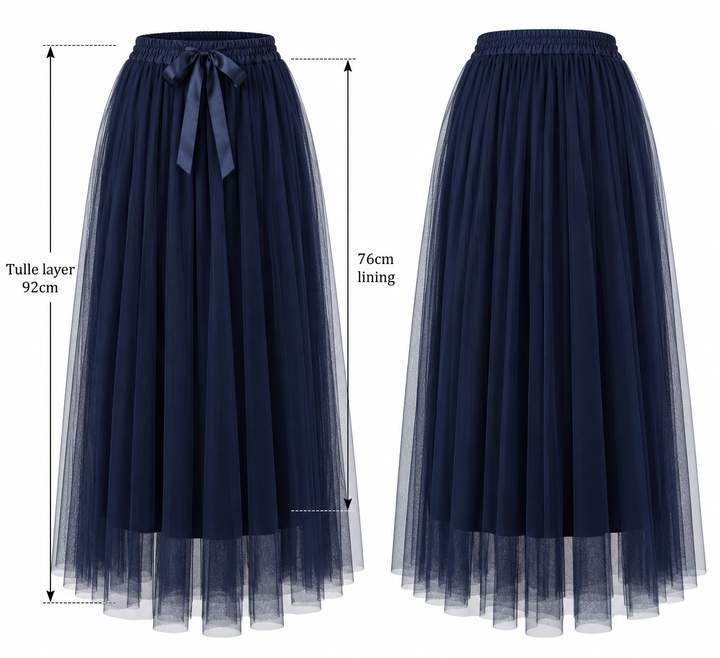 Carrie Tulle Skirt Navy