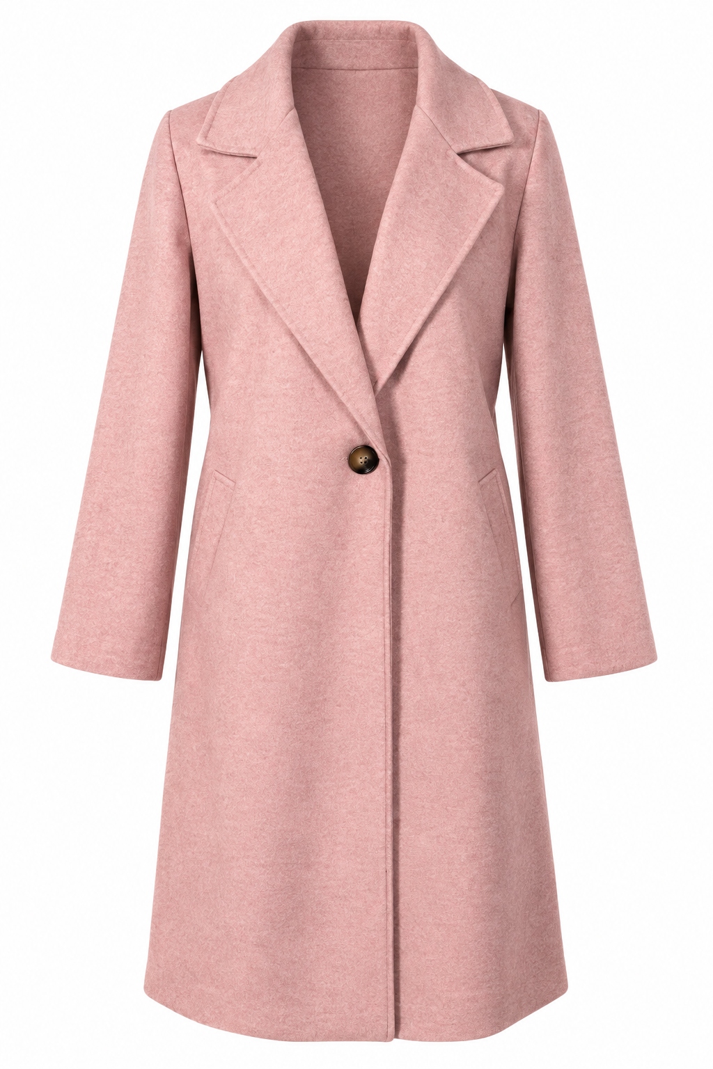Victoria Longline Coat Baby Pink