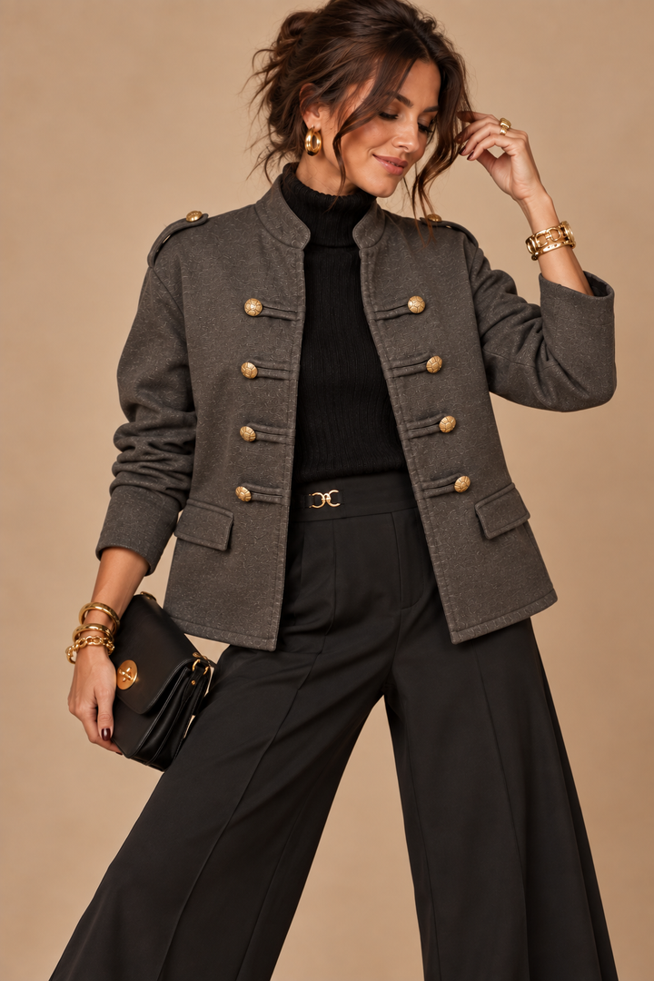 Willow Military Jacket Chocolate