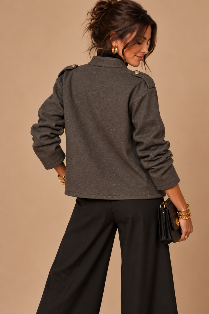 Willow Military Jacket Chocolate