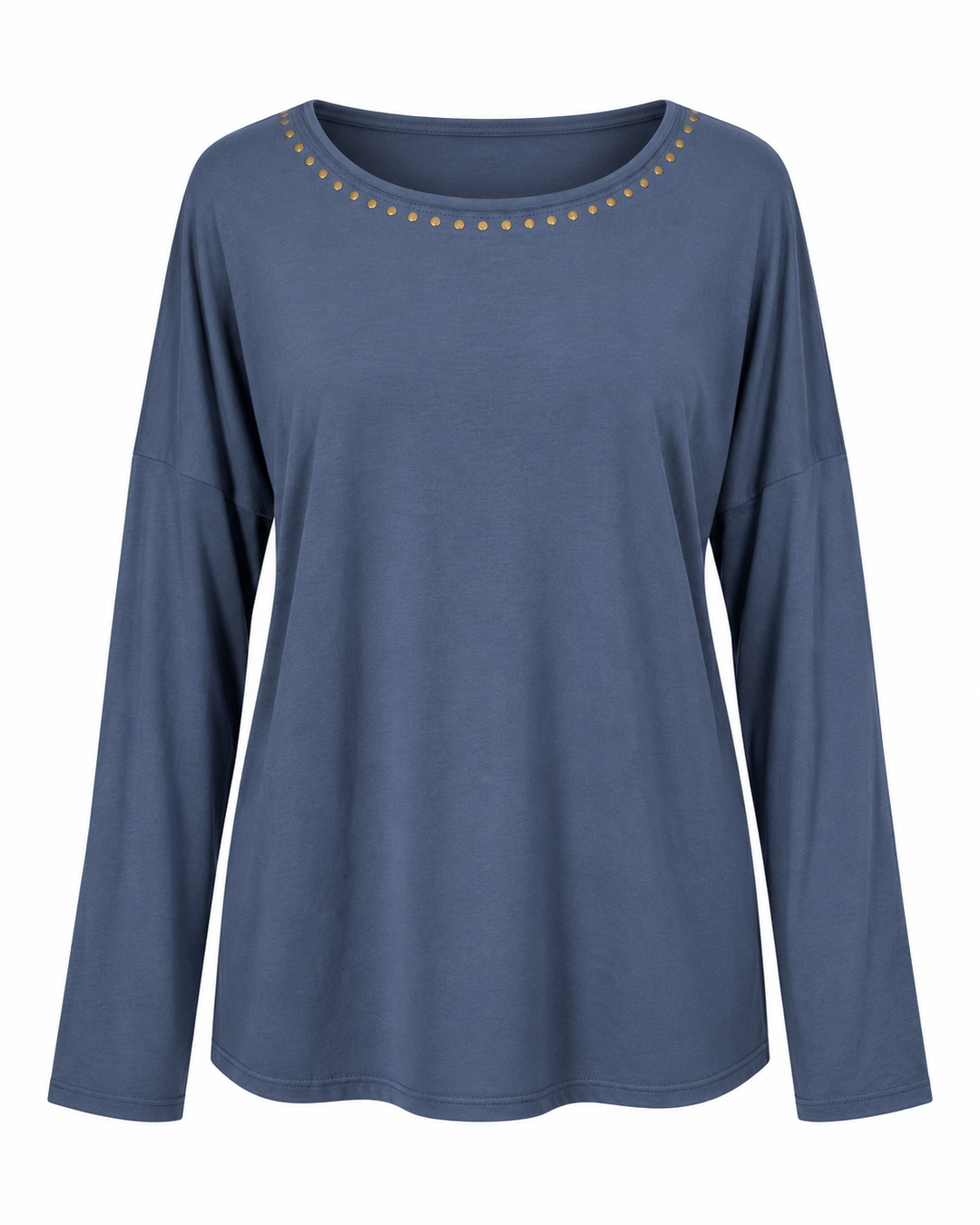 Luna Stud Detail Top Navy