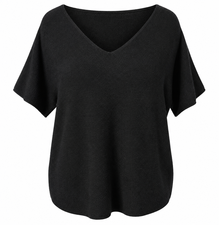 Anabelle Short Sleeved Jumper Black