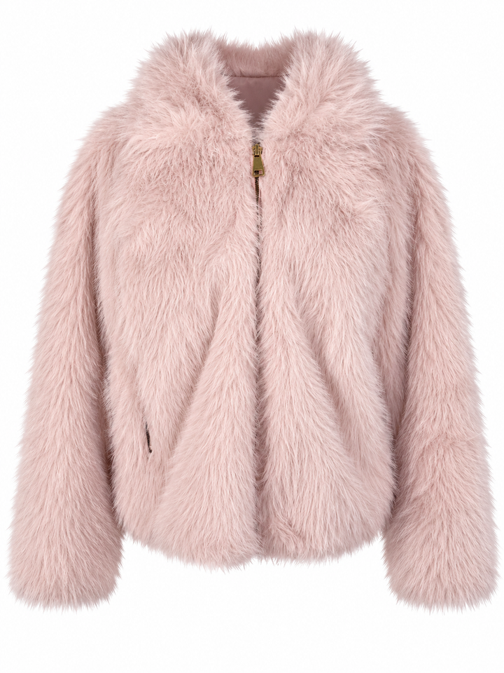 Lumi Luxe Hooded Jacket Blush