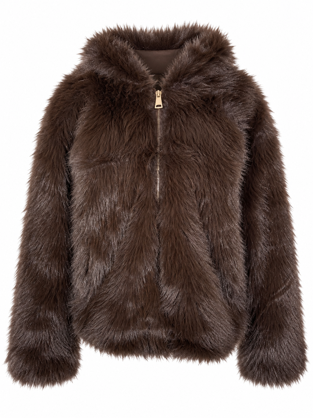 Lumi Luxe Hooded Jacket Chocolate