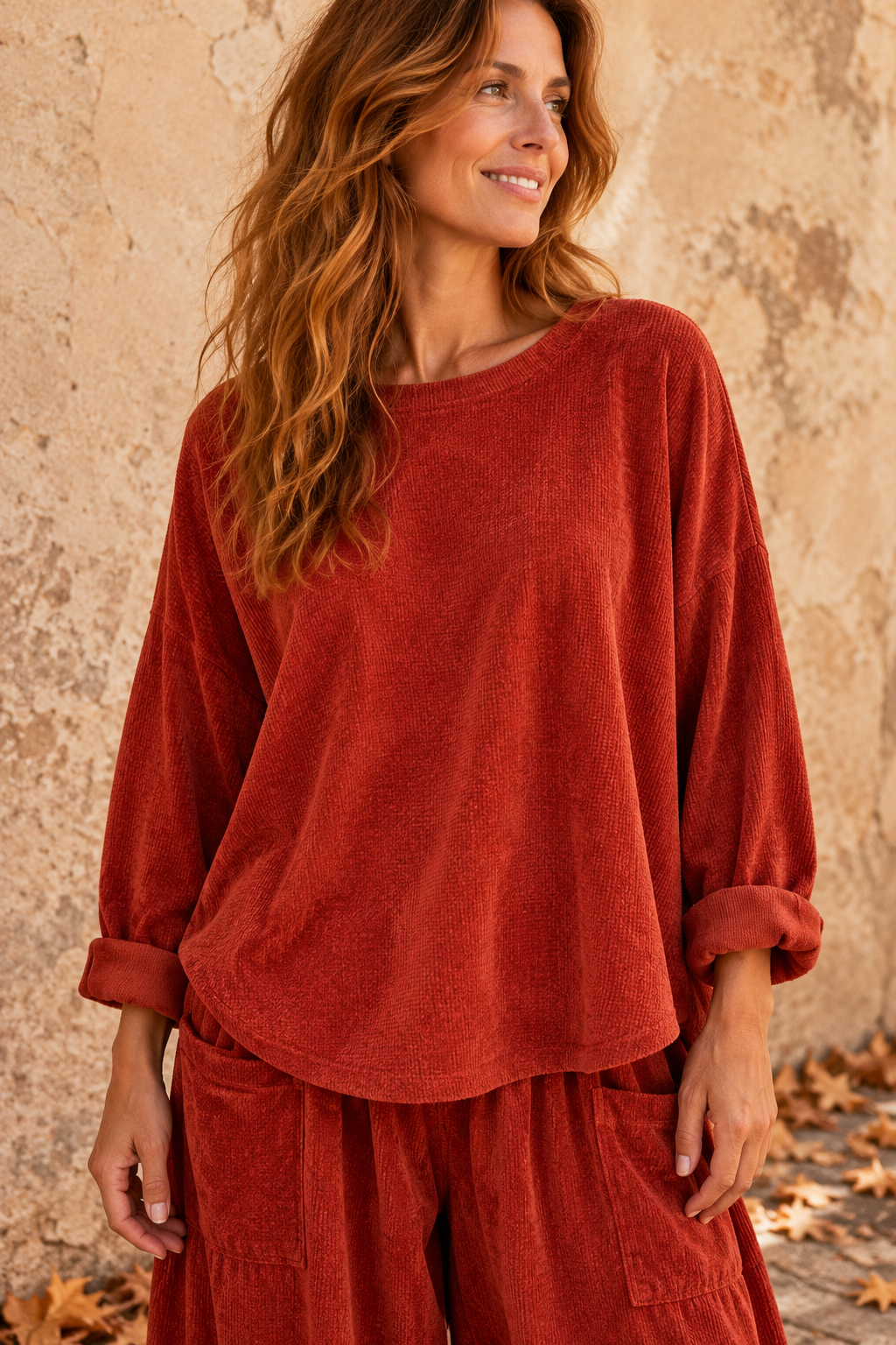 Elsie Chenille Co-Ord Rust