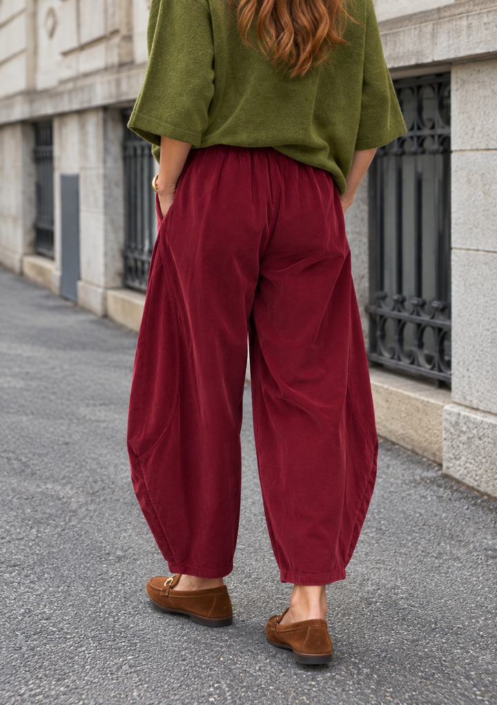 Tamara Needlecord Pocket Trouser Wine