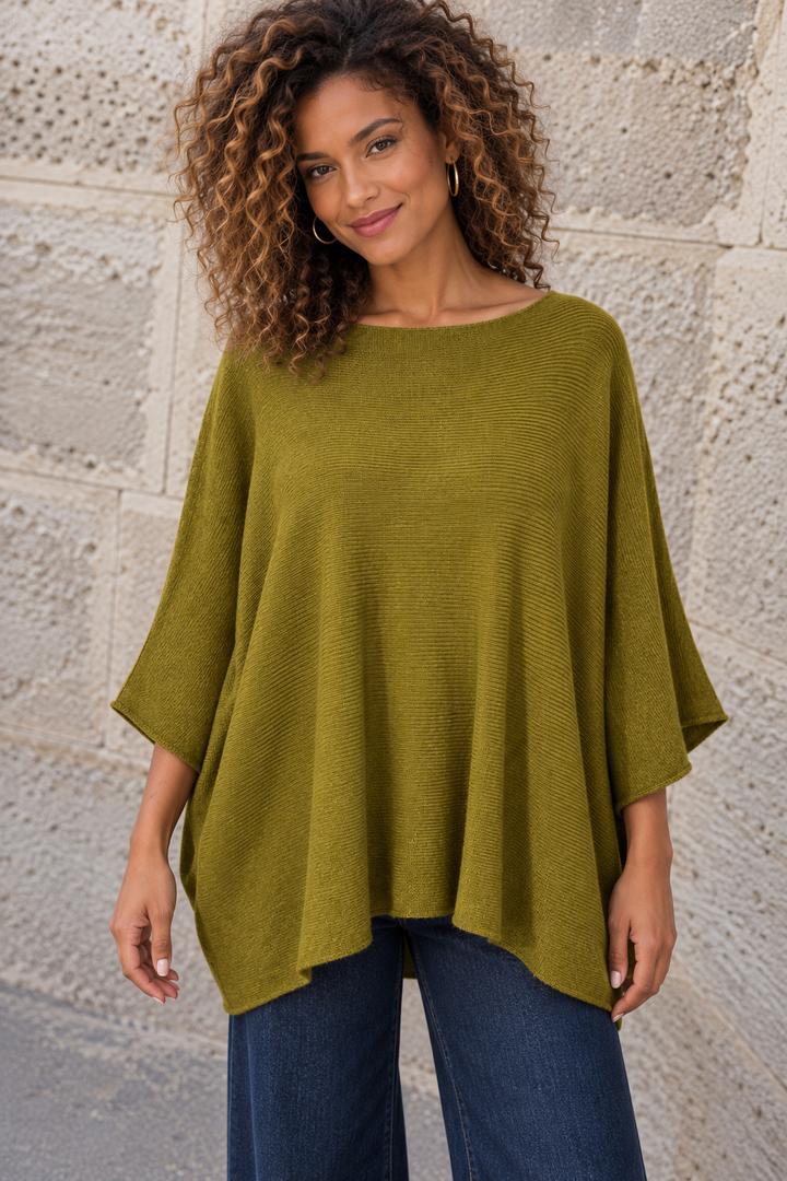 Anabelle Slouchy Top Olive