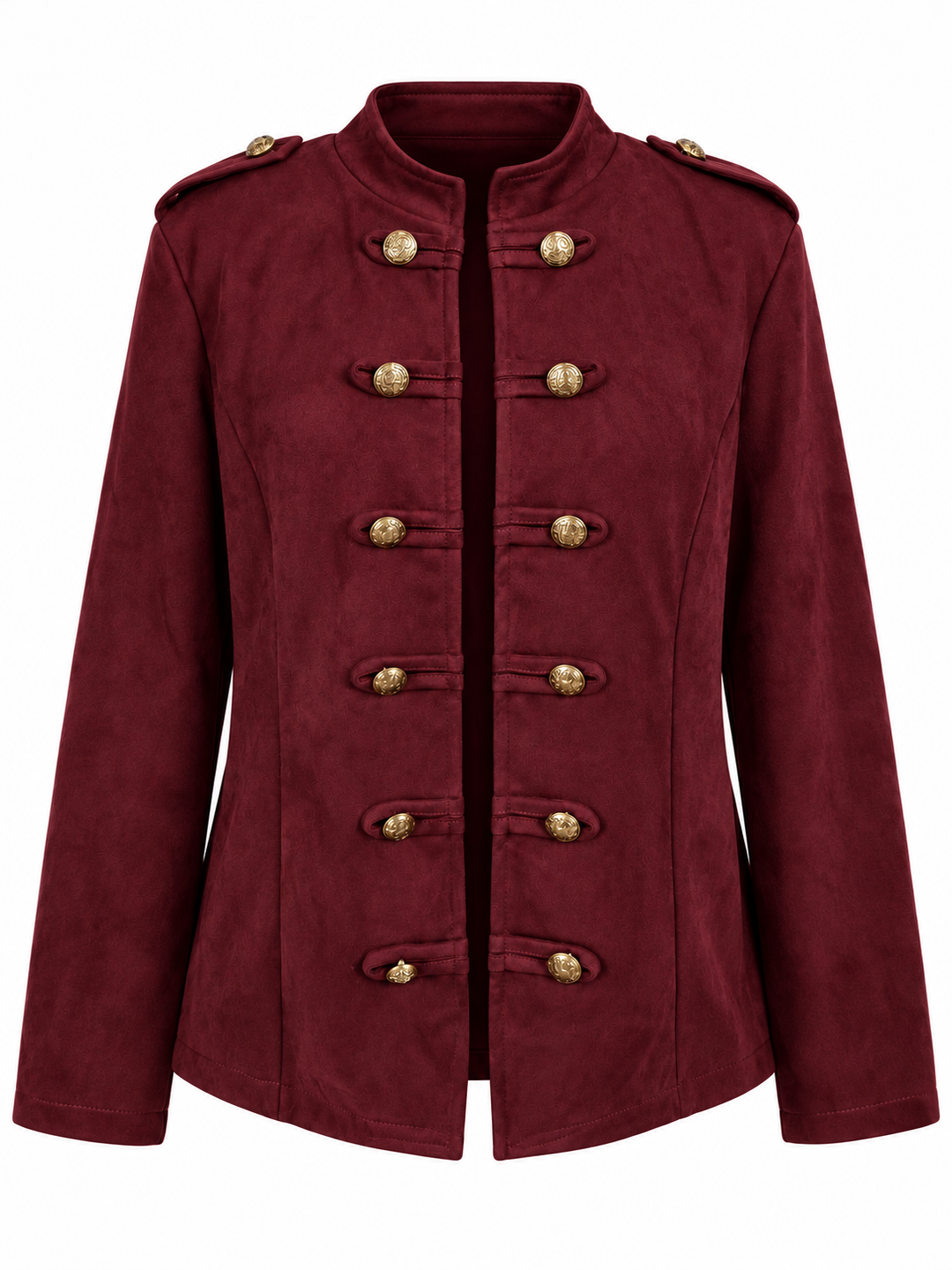 Marcella Military Jacket Burgundy