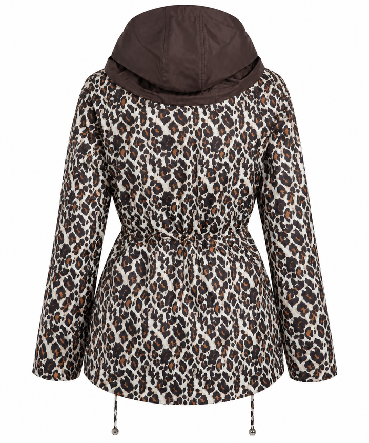 Reversible Leopard Raincoat Chocolate
