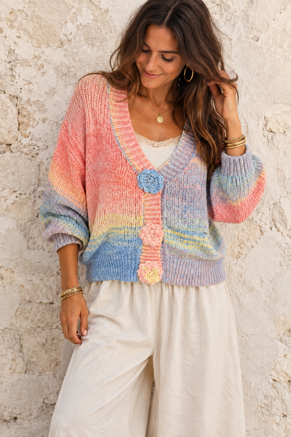 Sweet Blossom Cardigan Peach