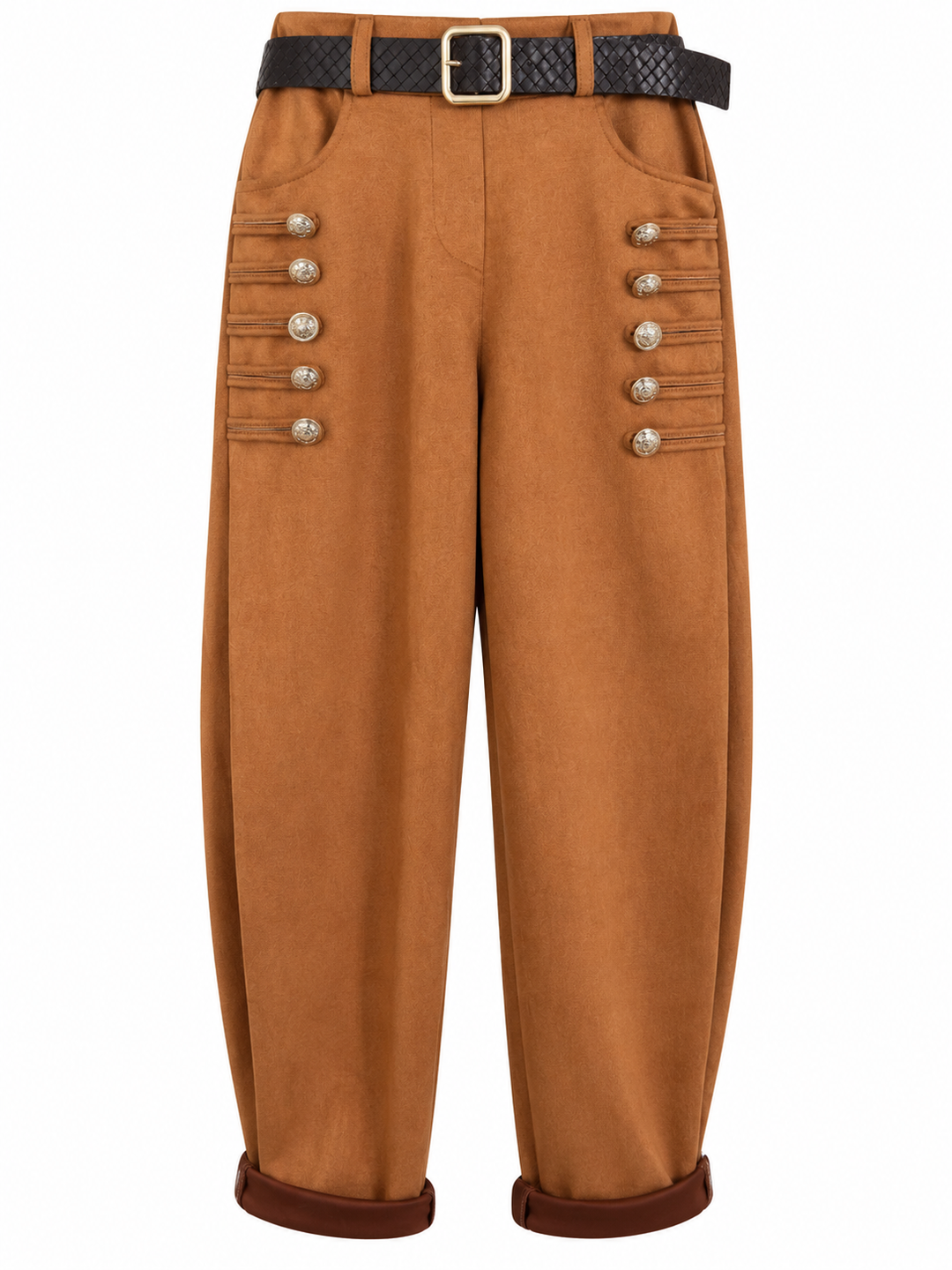 Winona Belted Military Trousers Tan