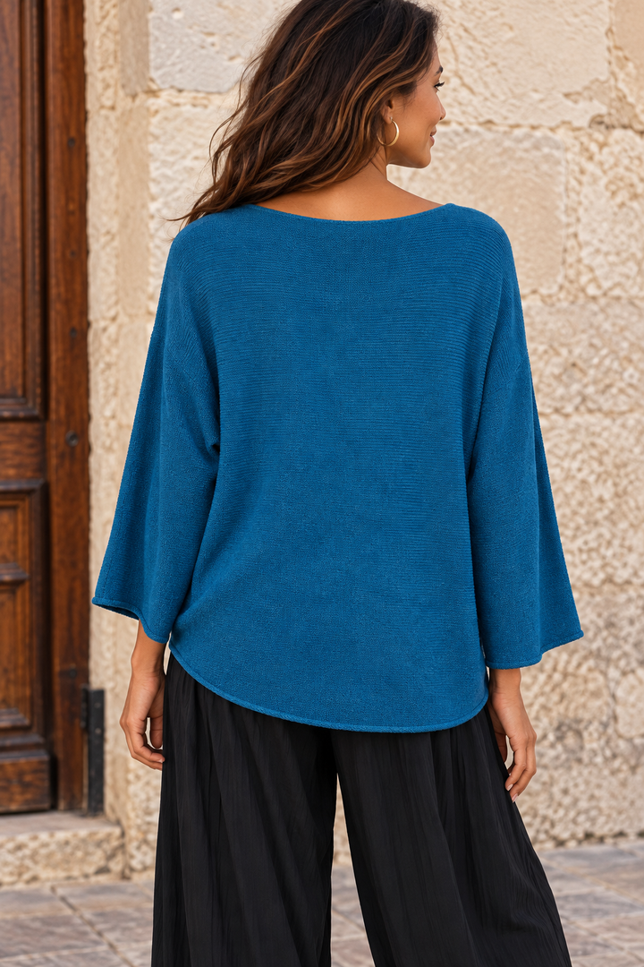 Anabelle Round Neck Jumper Teal