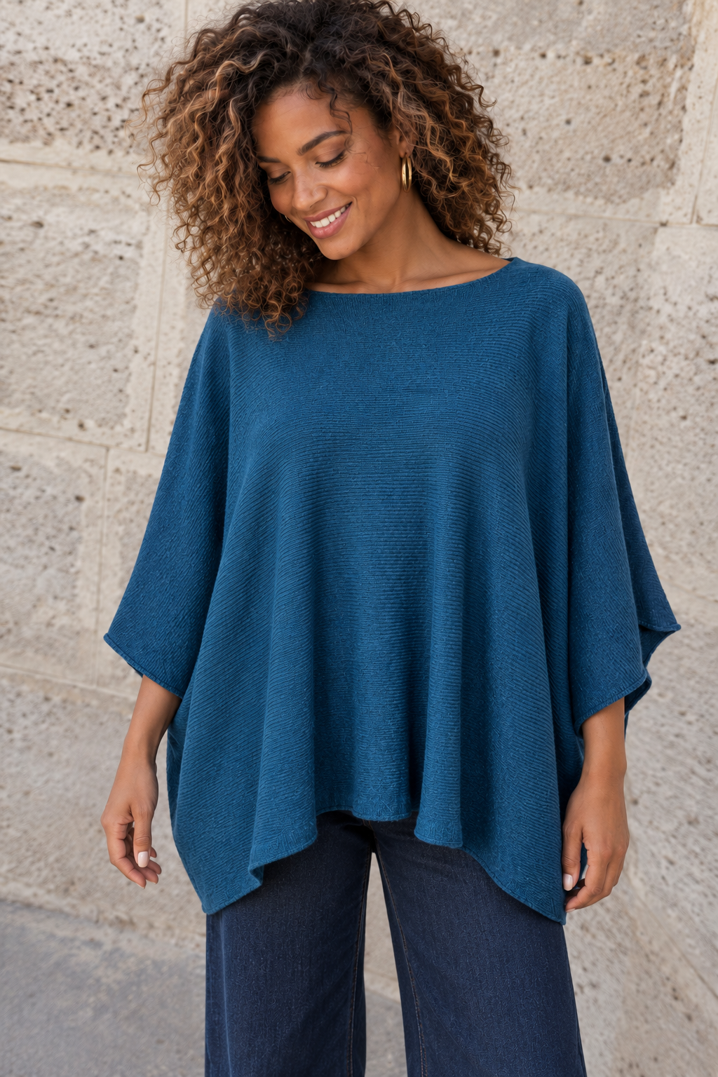 Anabelle Slouchy Top Teal