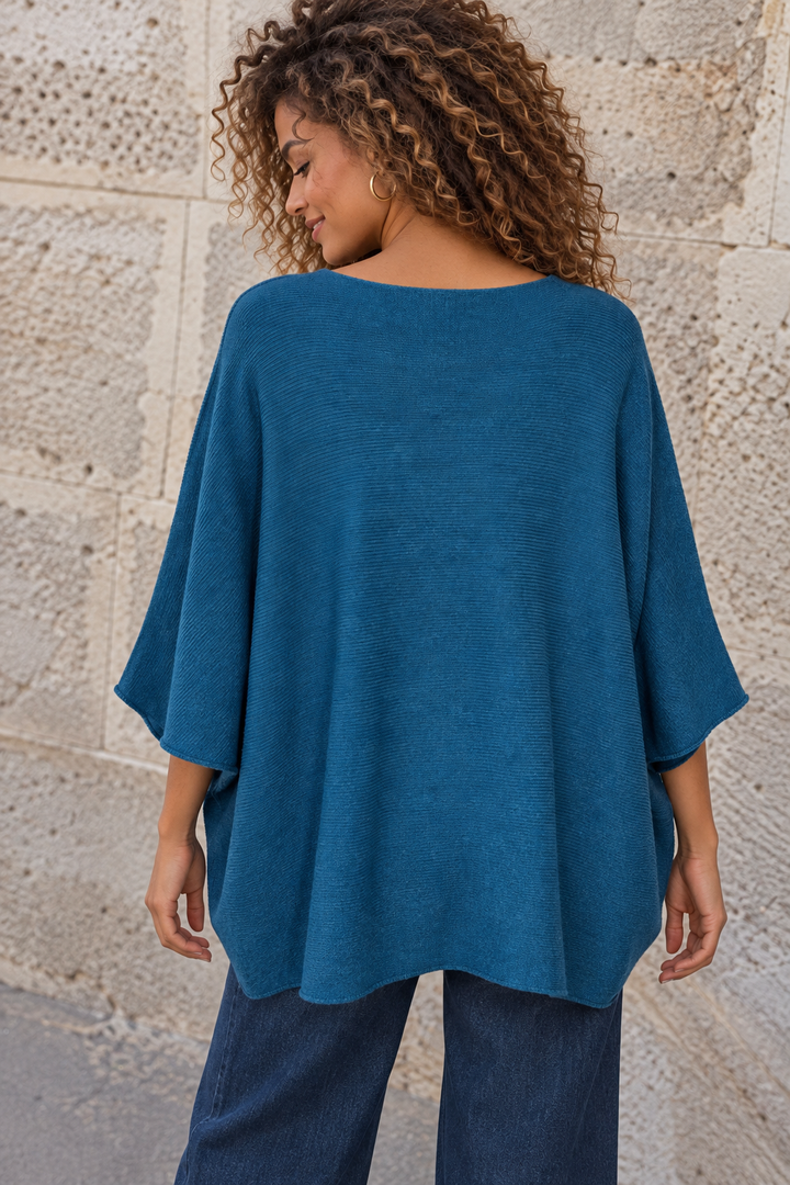 Anabelle Slouchy Top Teal
