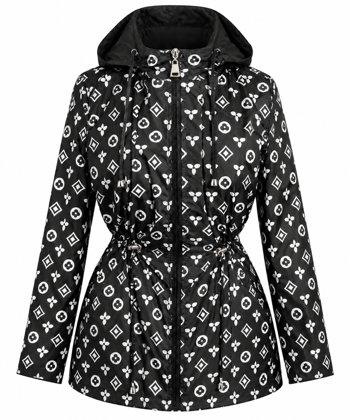 Luella Reversible Raincoat Black